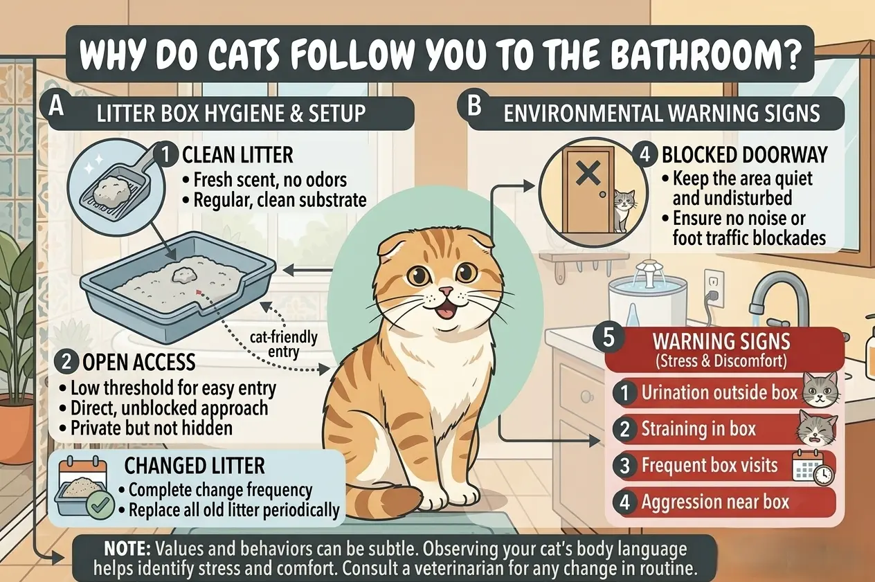 Litter-box factors behind cat bathroom behavior