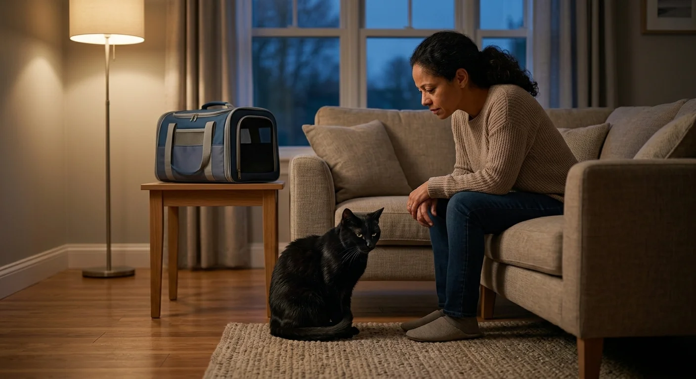 Owner noticing possible abdominal discomfort in a cat